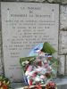 Pommiers-la-Placette, Plaque du monument souvenir